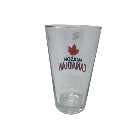 Vintage MOLSON CANADIAN Clear Glass Cup with number 32 On The Bottom - Picture 3 of 9